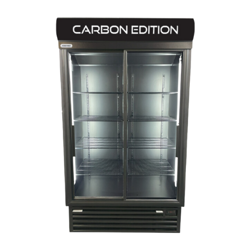 Carbon Edition | Double Sliding Door Upright Beverage Cooler - Image 2